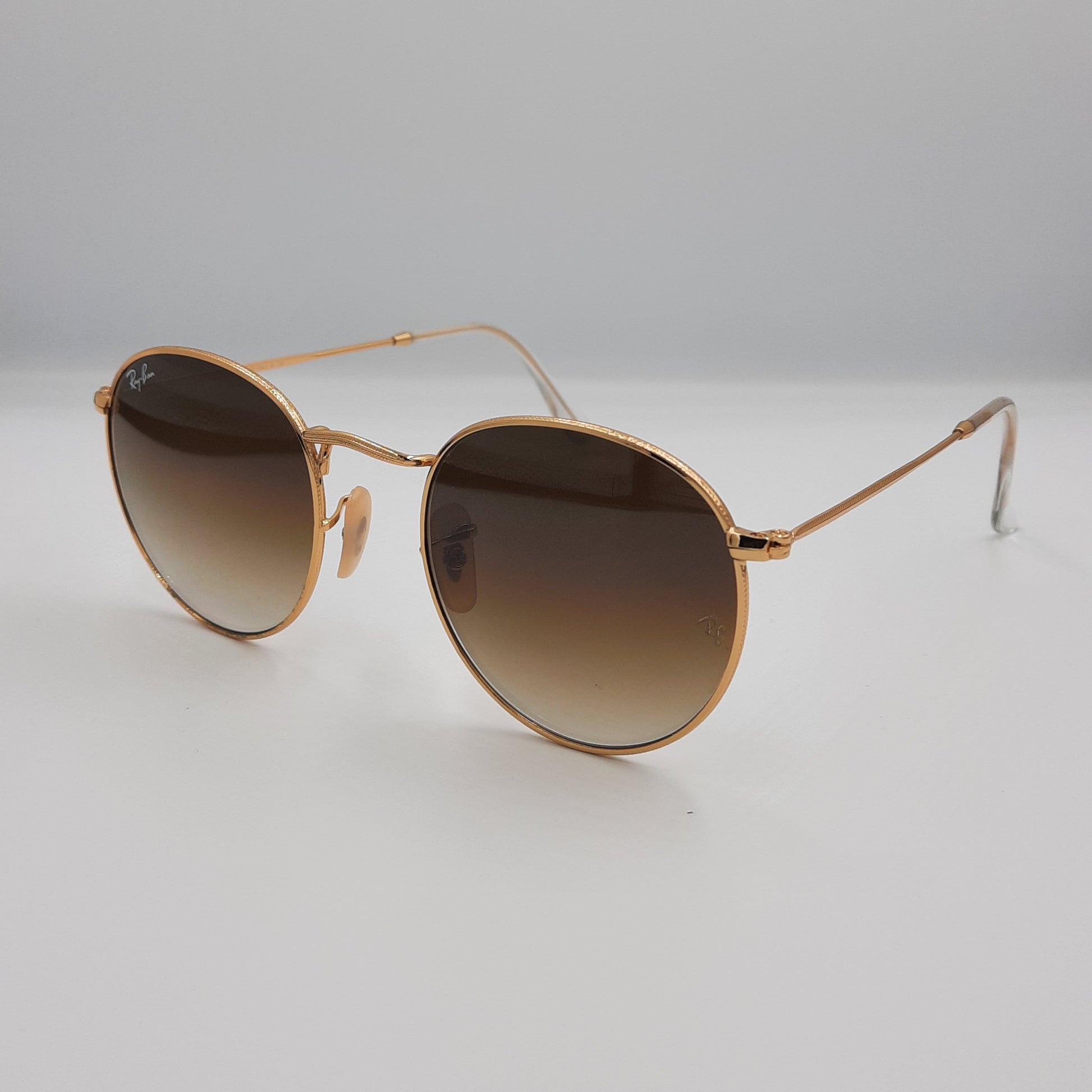 Solaires:  RAYBAN RB-3447 ROUND doré/marron deg rond maroc