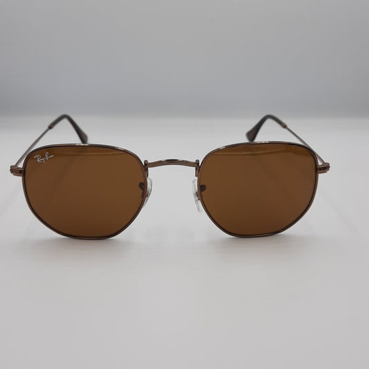 Solaires:  RAYBAN RB-3548 hexagonal marron MAROC