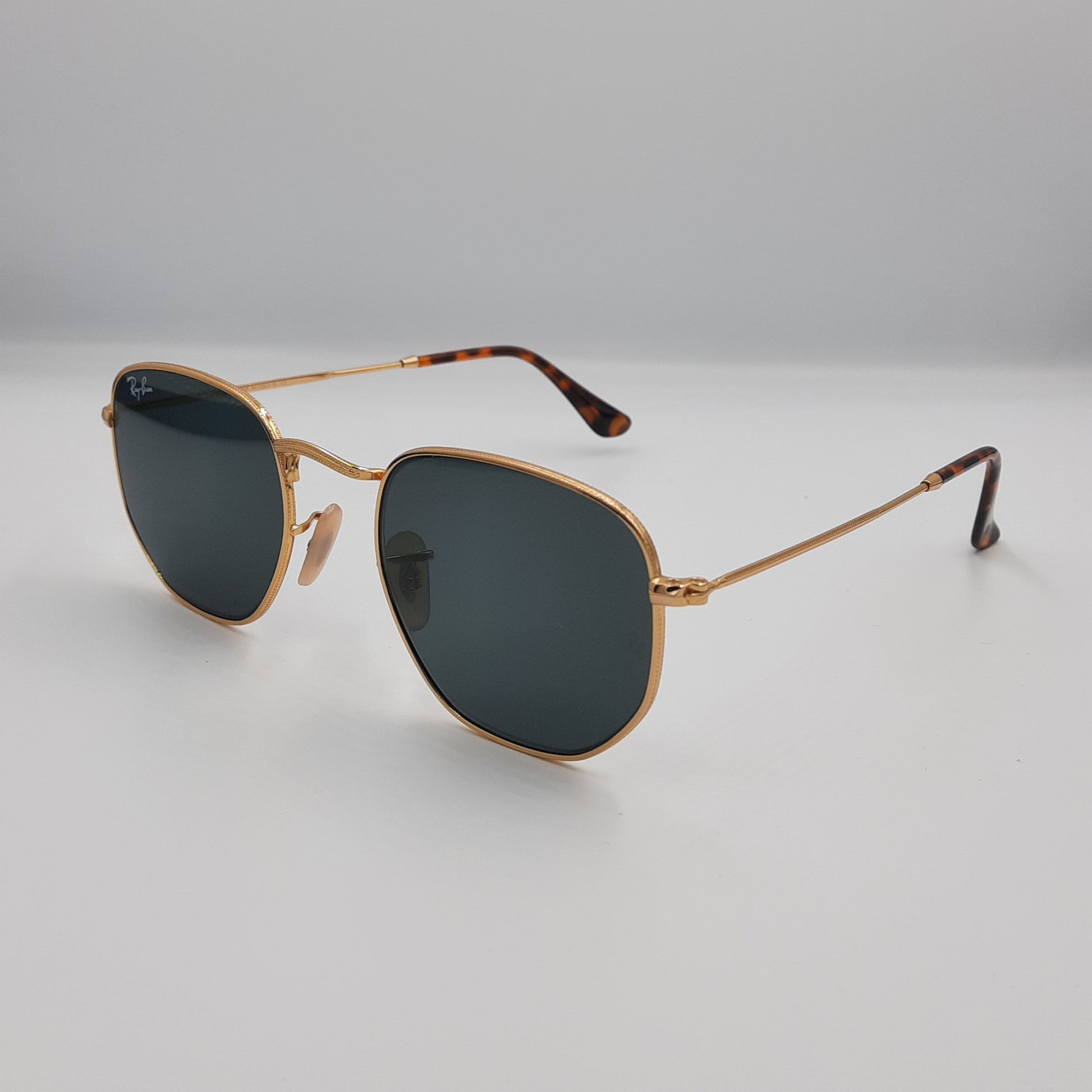 Solaires:  RAYBAN RB-3548 hexagonal Gold/NOIR MAROC