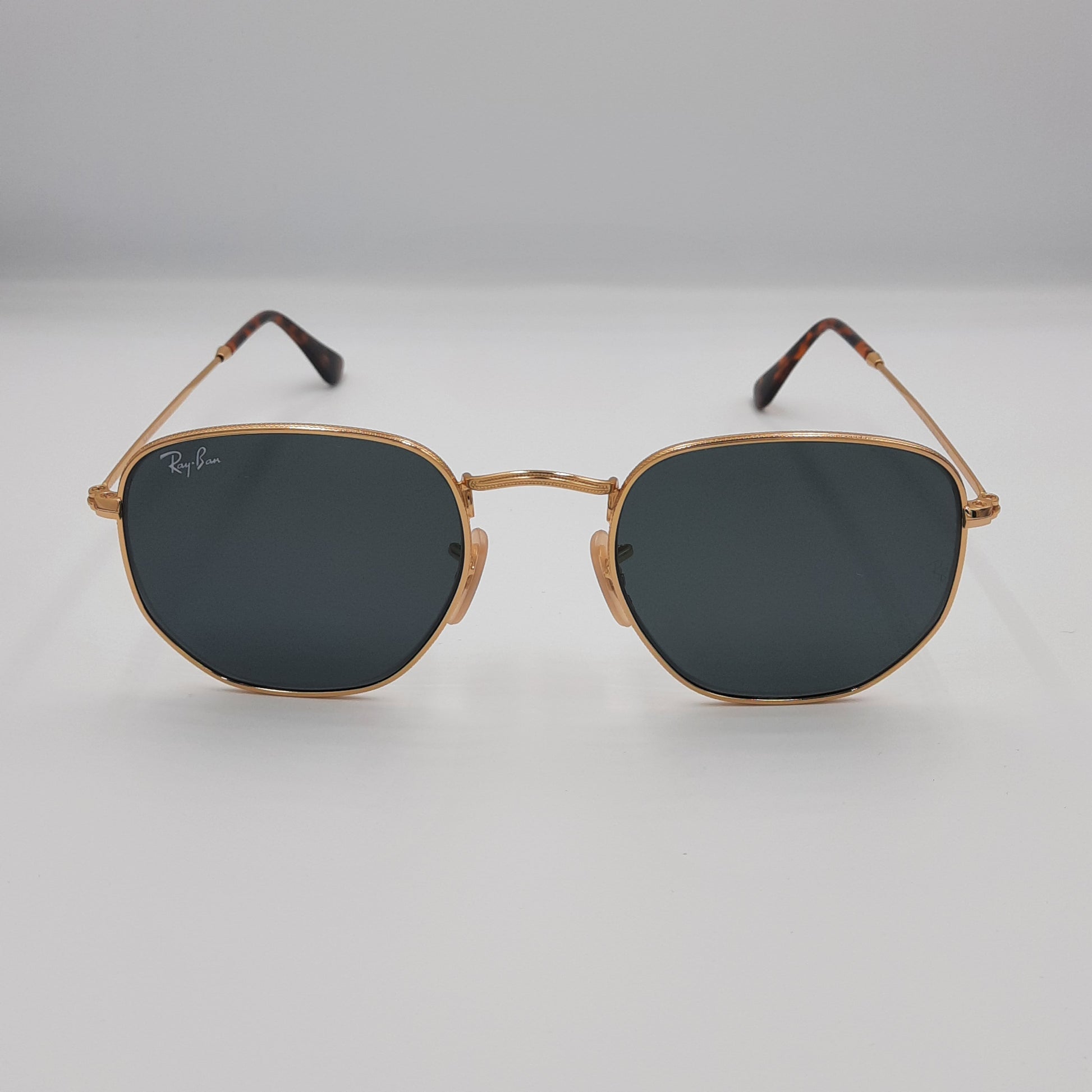 Solaires:  RAYBAN RB-3548 hexagonal Gold/NOIR MAROC