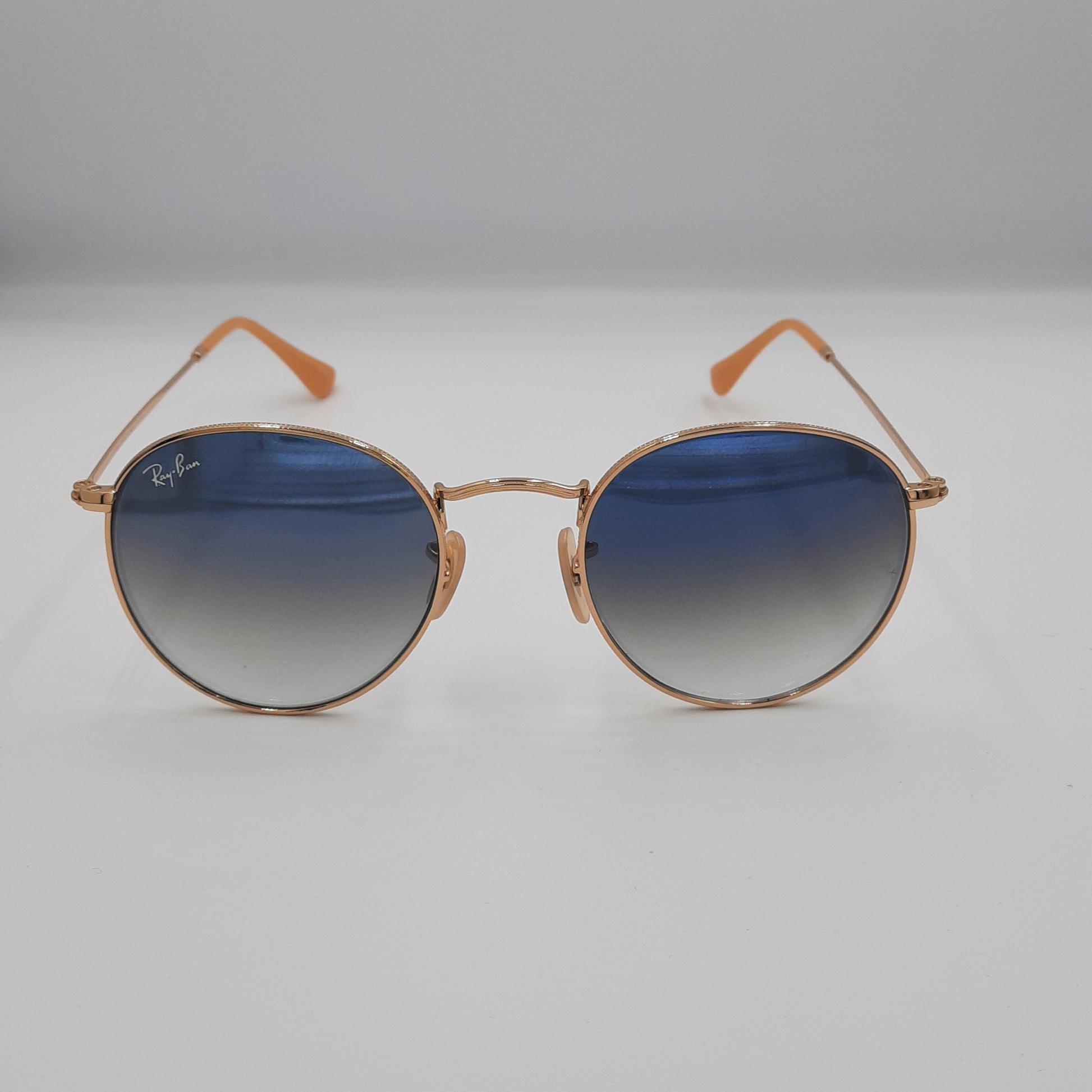 Solaires:  RAYBAN RB-3447 ROUND doré/bleu deg rond maroc