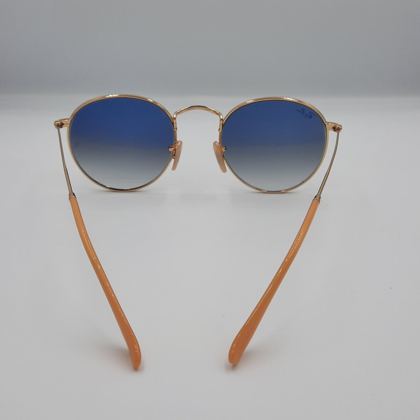 Solaires:  RAYBAN RB-3447 ROUND doré/bleu deg rond