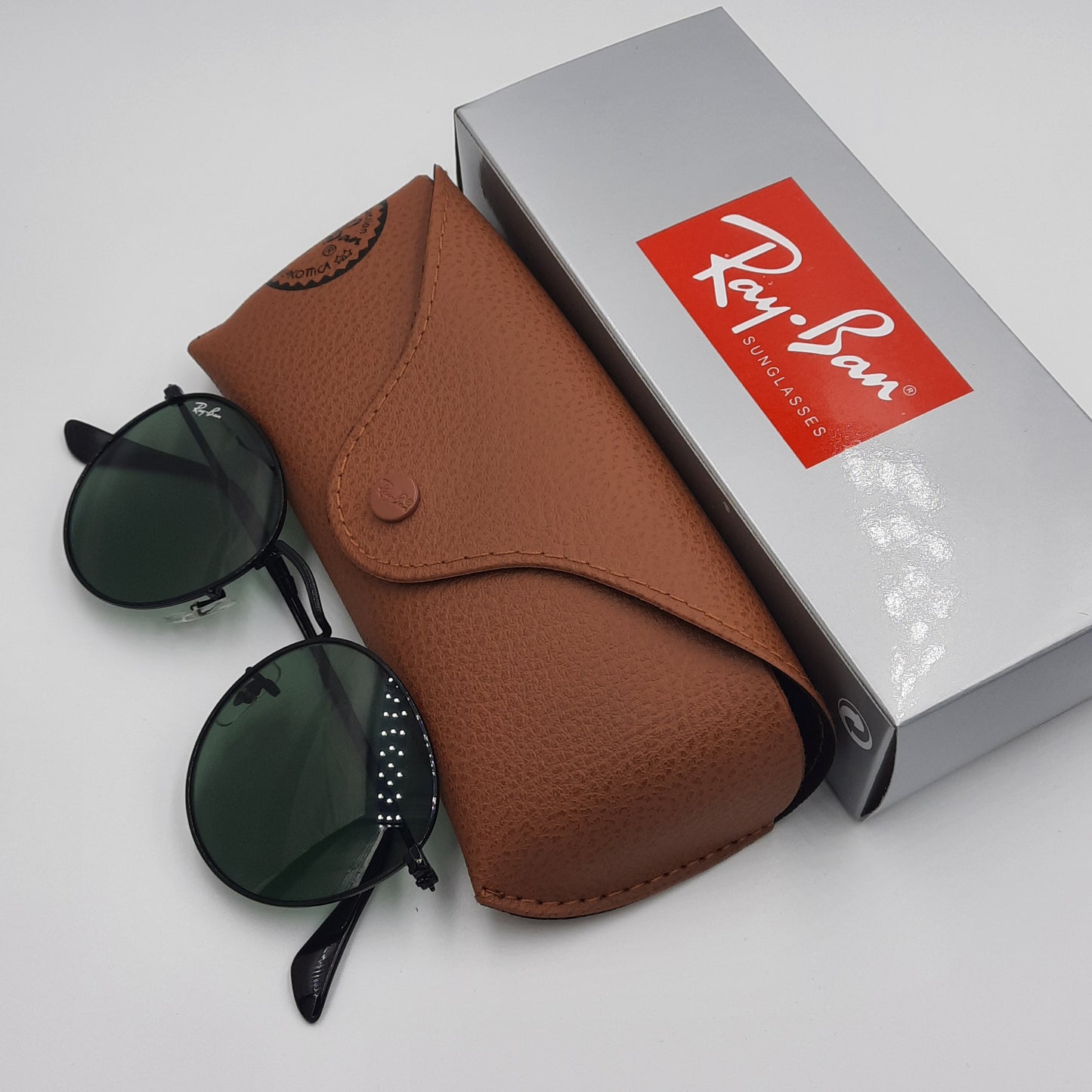 Solaires:  RAYBAN RB-3447 ROUND vert/Noir rond