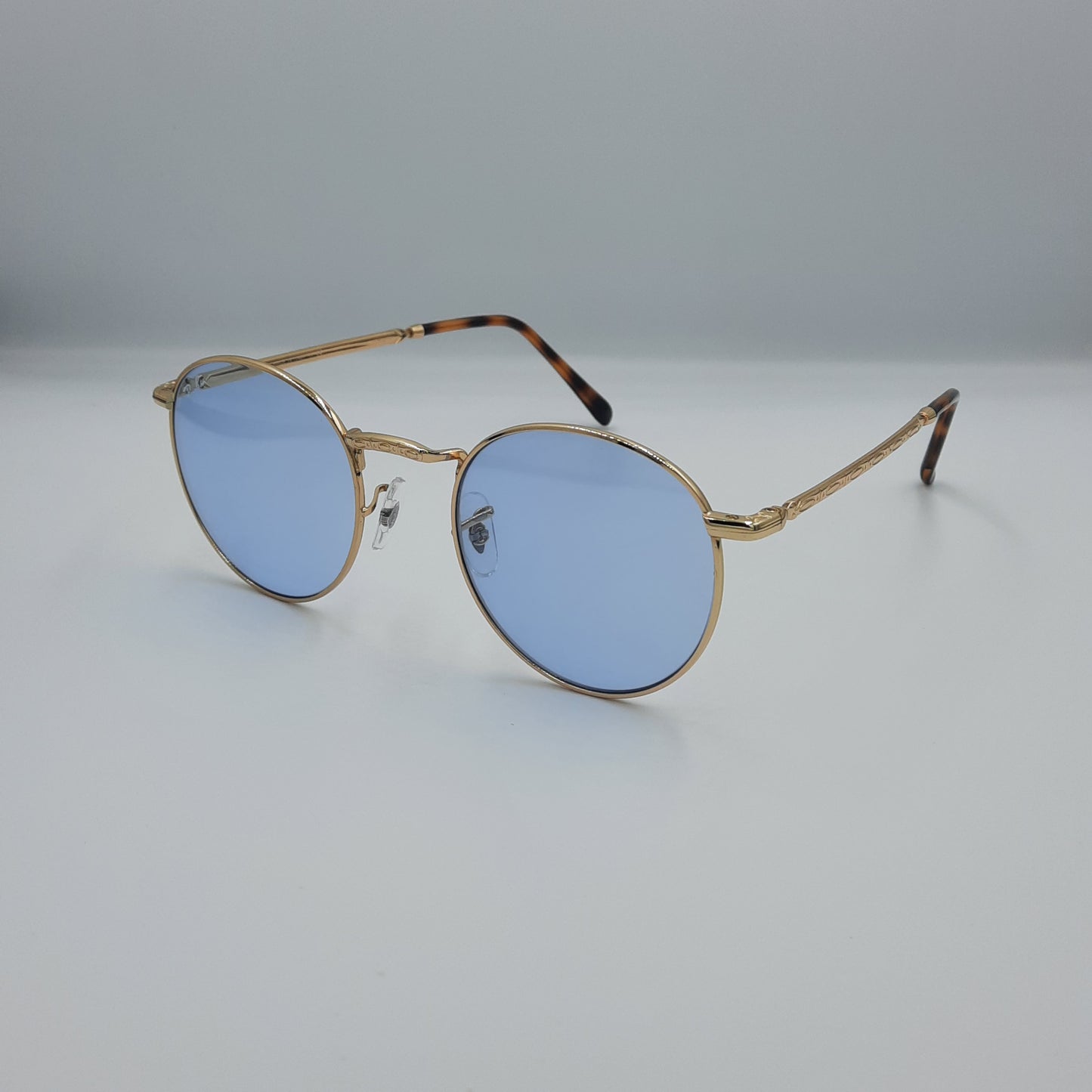 Solaires:  RAYBAN RB-3637 NEW ROUND gold/bleu jour/nuit