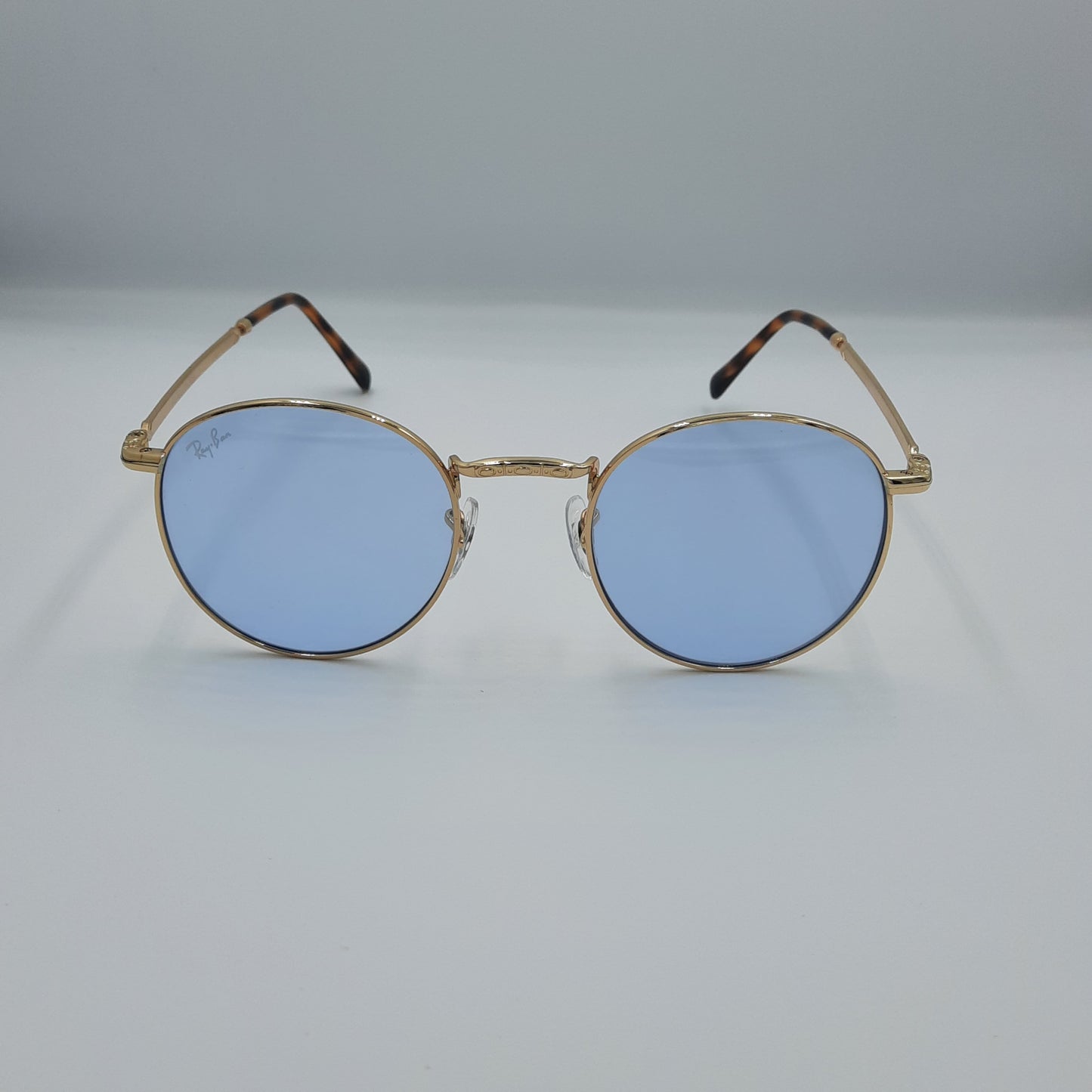 Solaires:  RAYBAN RB-3637 NEW ROUND gold/bleu jour/nuit