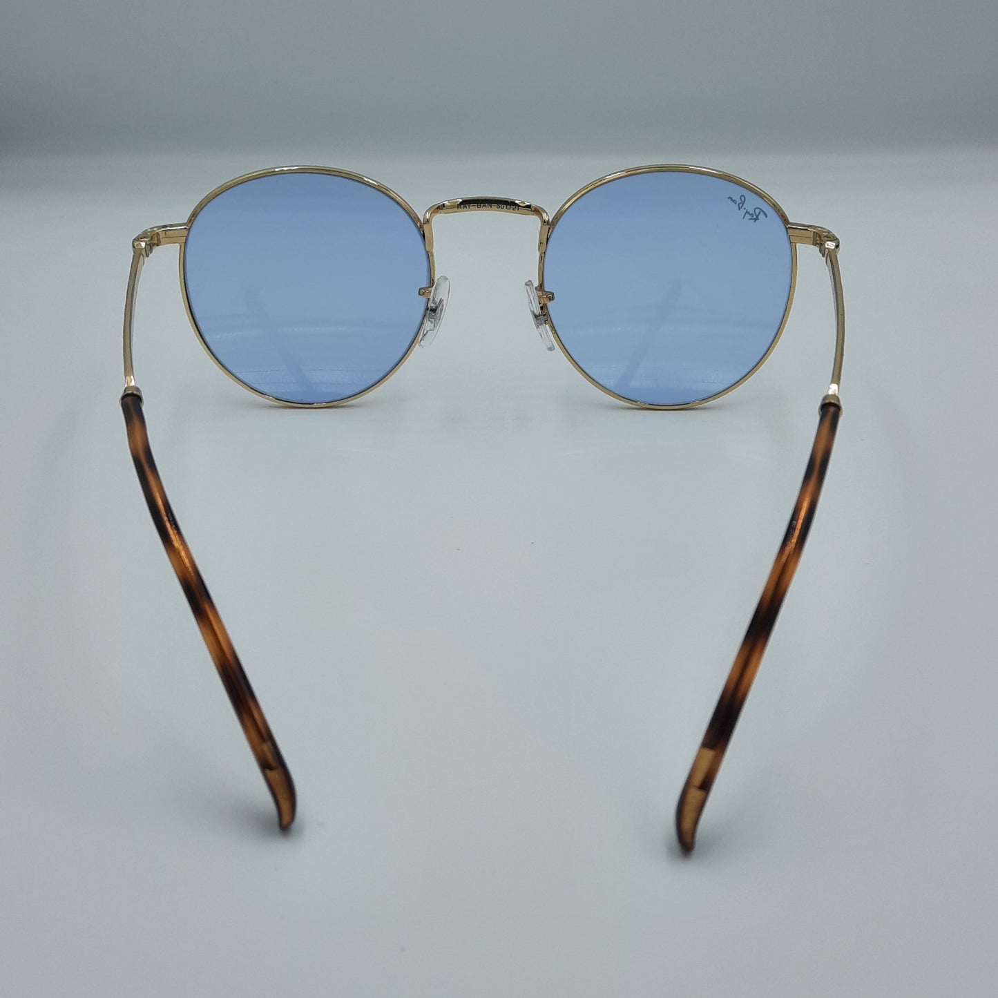 Solaires:  RAYBAN RB-3637 NEW ROUND gold/bleu jour/nuit