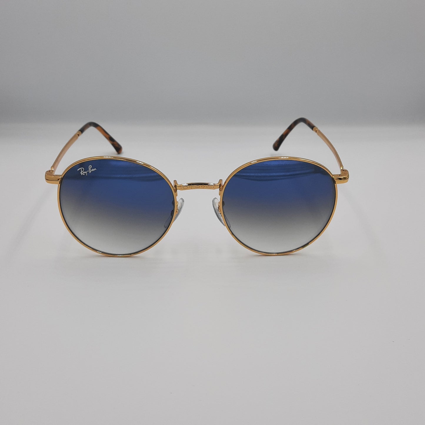 Solaires:  RAYBAN RB-3637 NEW ROUND gold/bleu dégradé rond