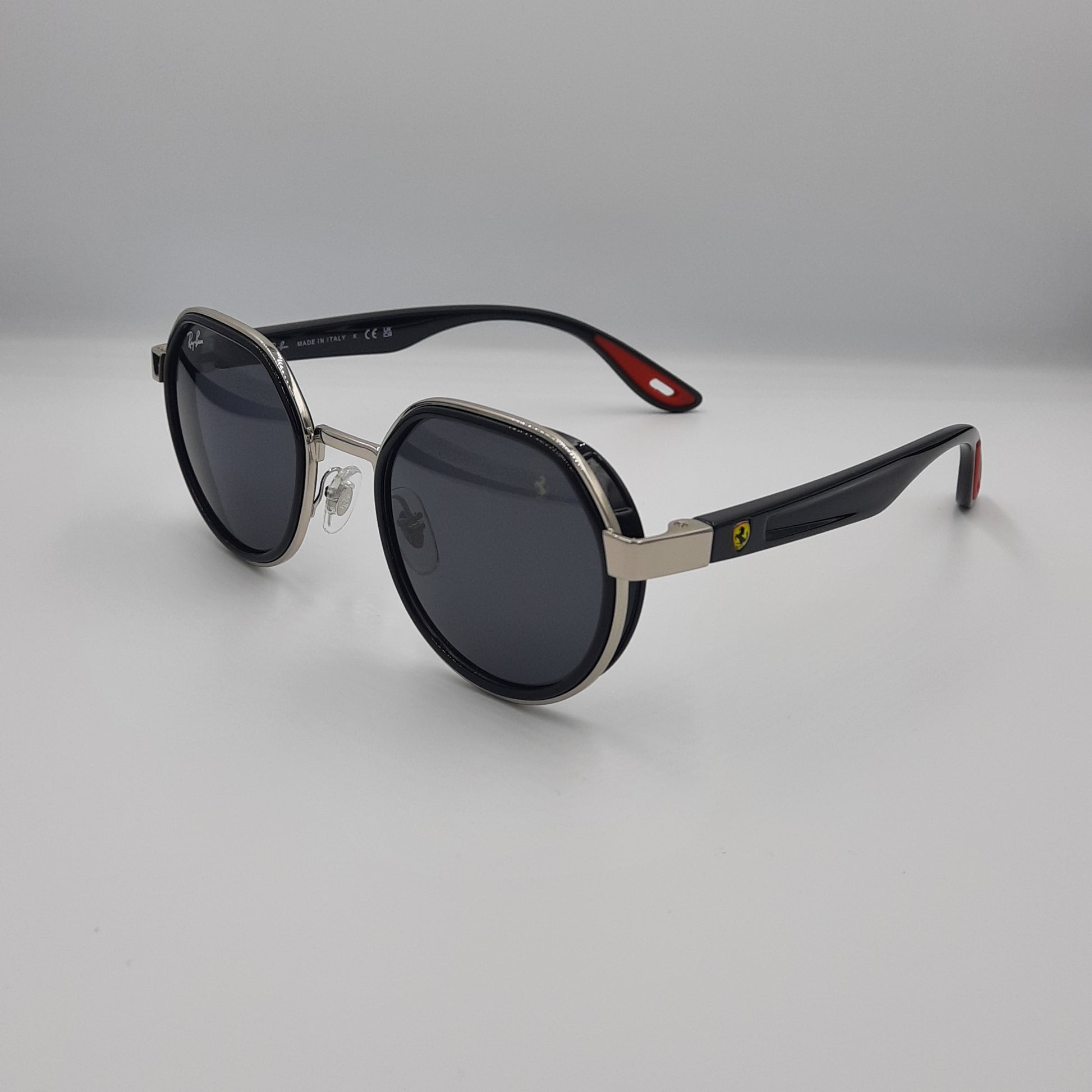 Solaires: RAYBAN FERRARI RB-3703 Noir/Argent/Rouge lunette soleil prix pas cher maroc casablanca rabat