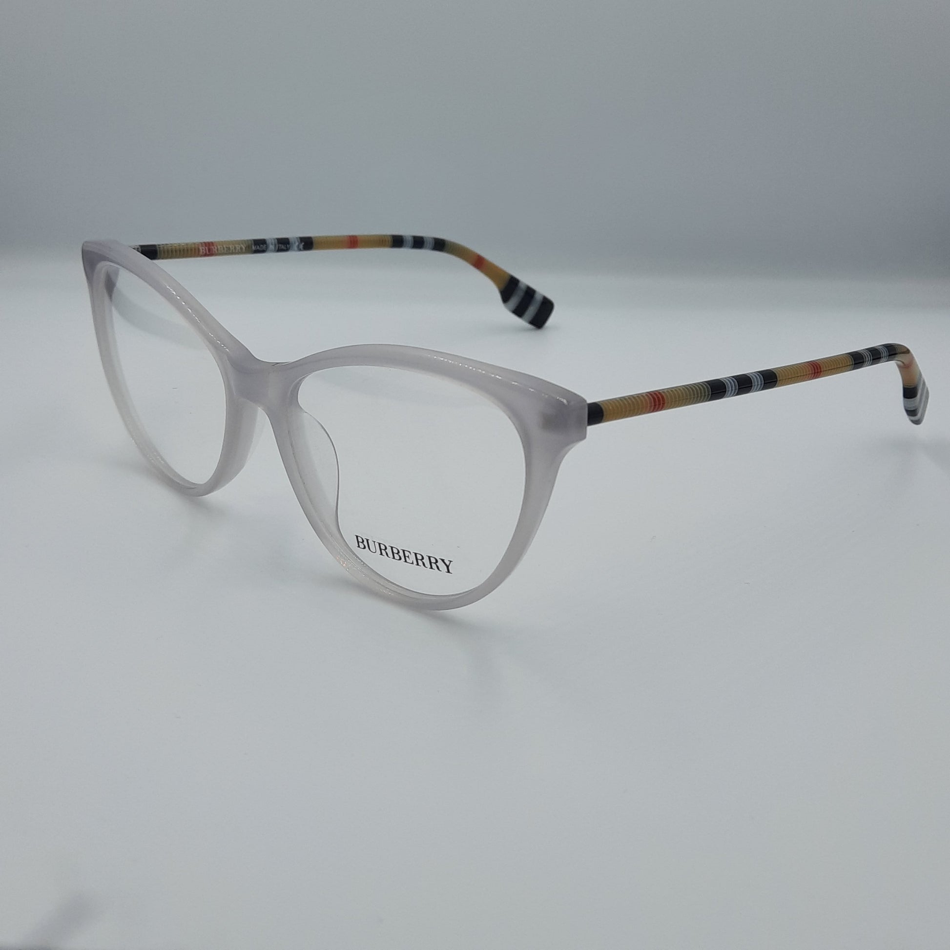 Lunette optique Burberry: blanc trns maroc