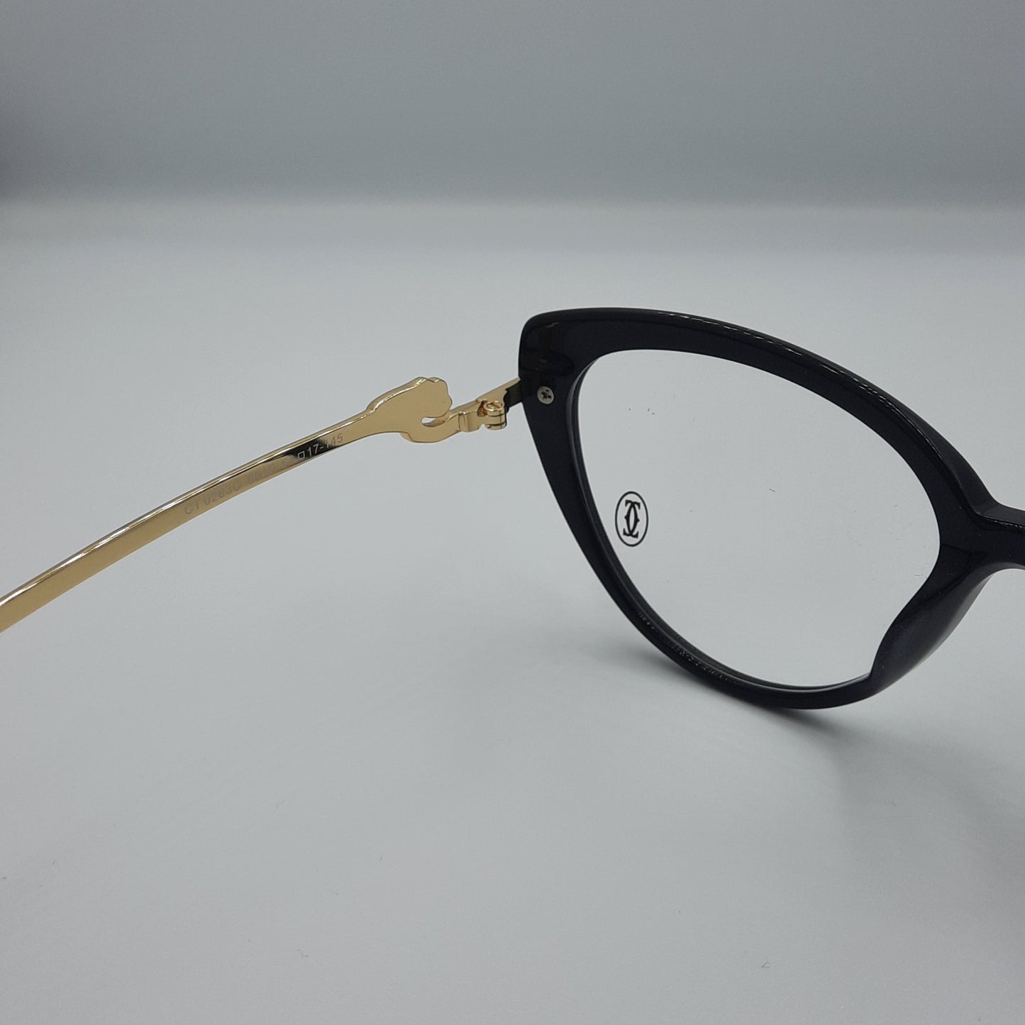 Lunette optique Cartier: Doré/NOIR