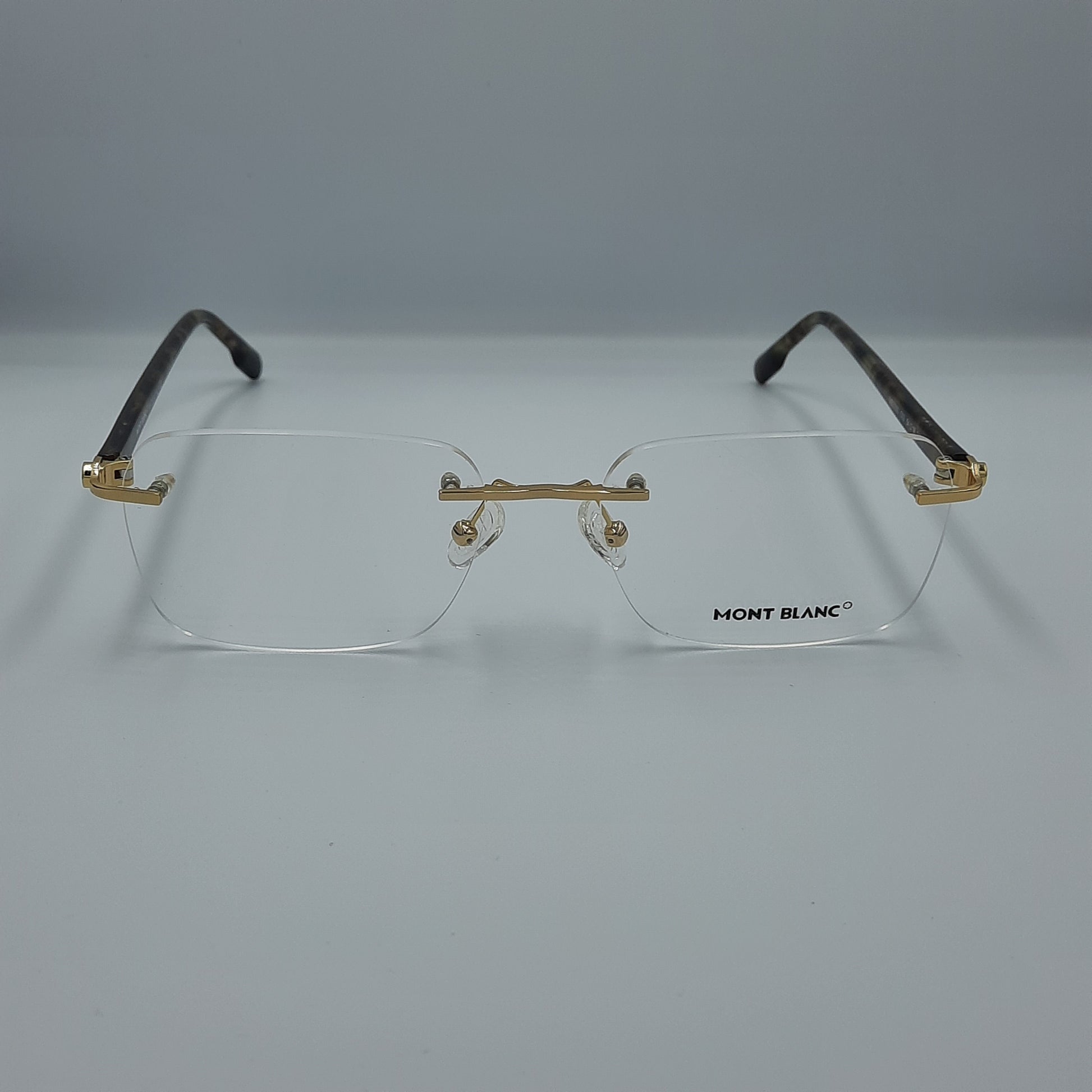 acheter lunette vue maroc homme femme Lunette optique percée Mont Blanc: Doré havane