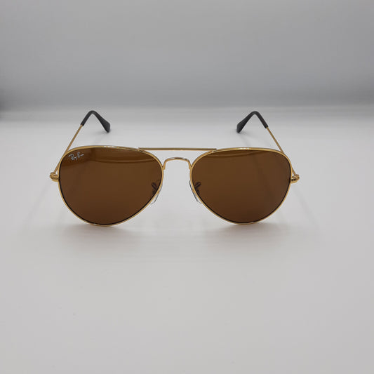 Solaires:  RAYBAN AVIATOR CLASSIC RB-3025 Gold/marron