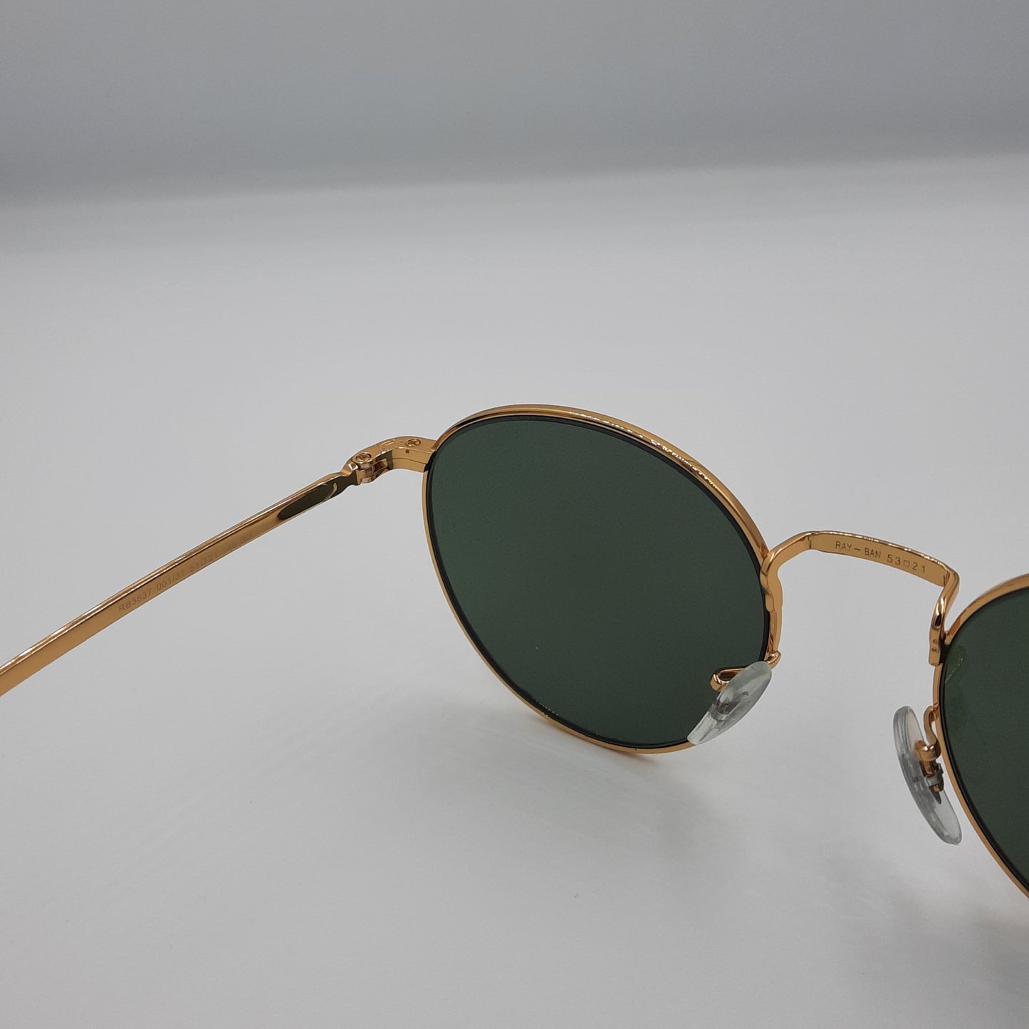 Solaires:  RAYBAN RB-3637 NEW ROUND doré vert rond