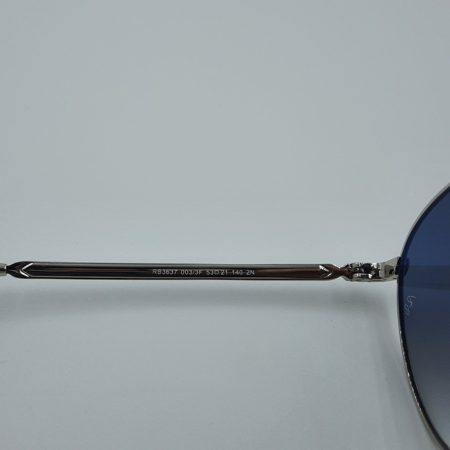 Solaires:  RAYBAN RB-3637 NEW ROUND ARGENT/bleu dégradé rond