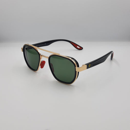 Solaires: RAYBAN FERRARI RB-3676 vert/noir/doré rouge