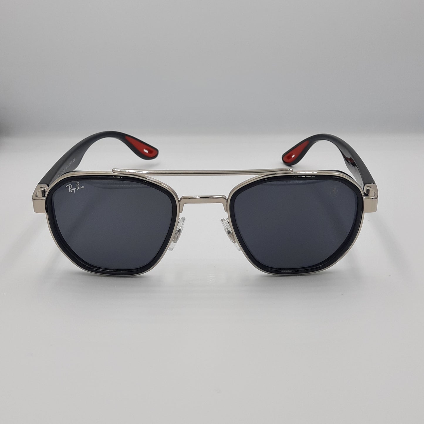 Solaires: RAYBAN FERRARI RB-3676 Noir/Argent/Rouge