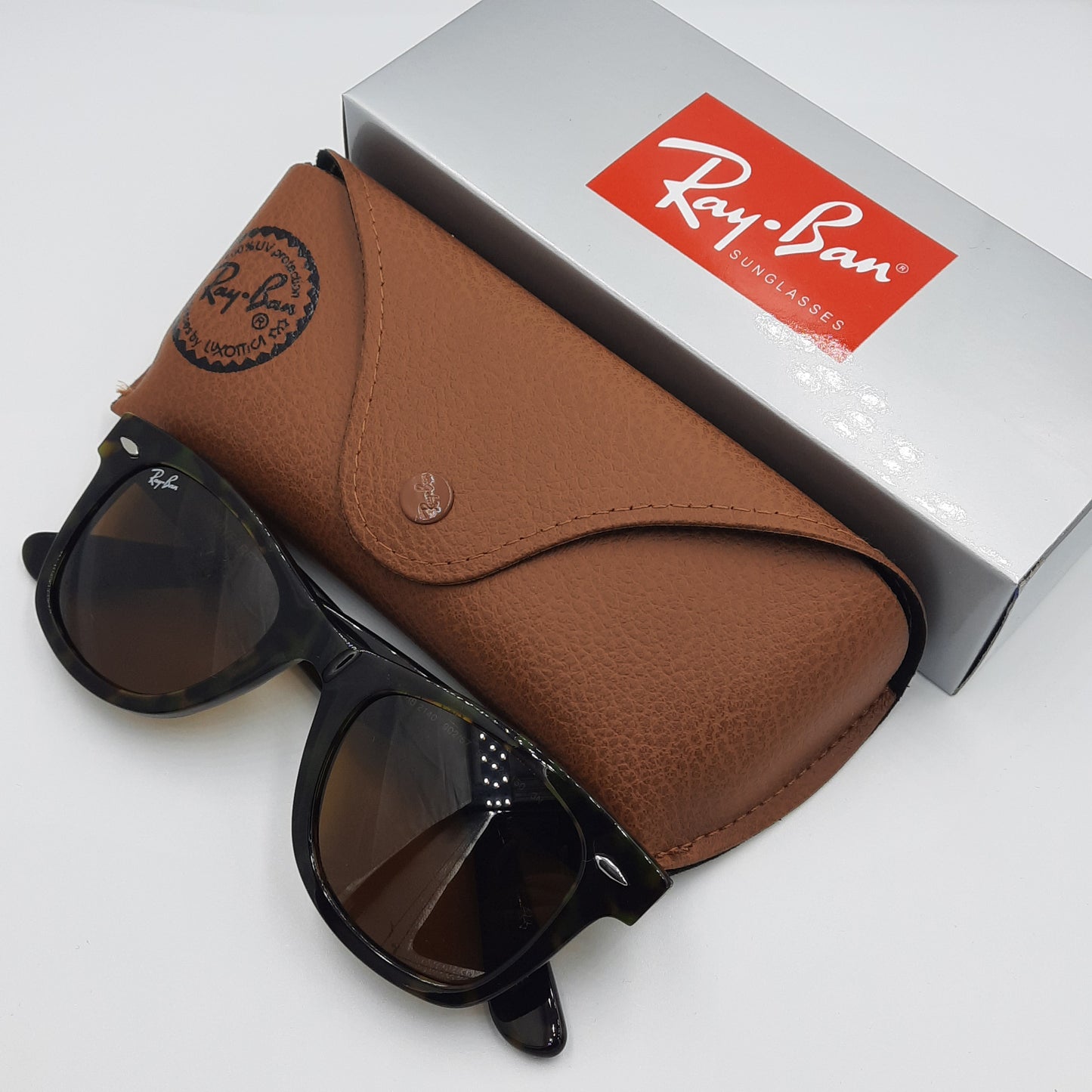 Solaires: RAYBAN Wayfarer Classic RB2140 Marron LEOPARD