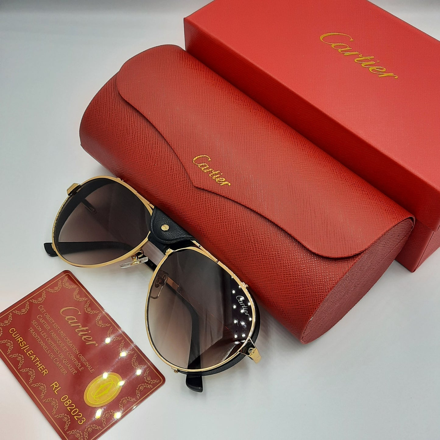 Solaires: CARTIER CT0296S doré marron noir