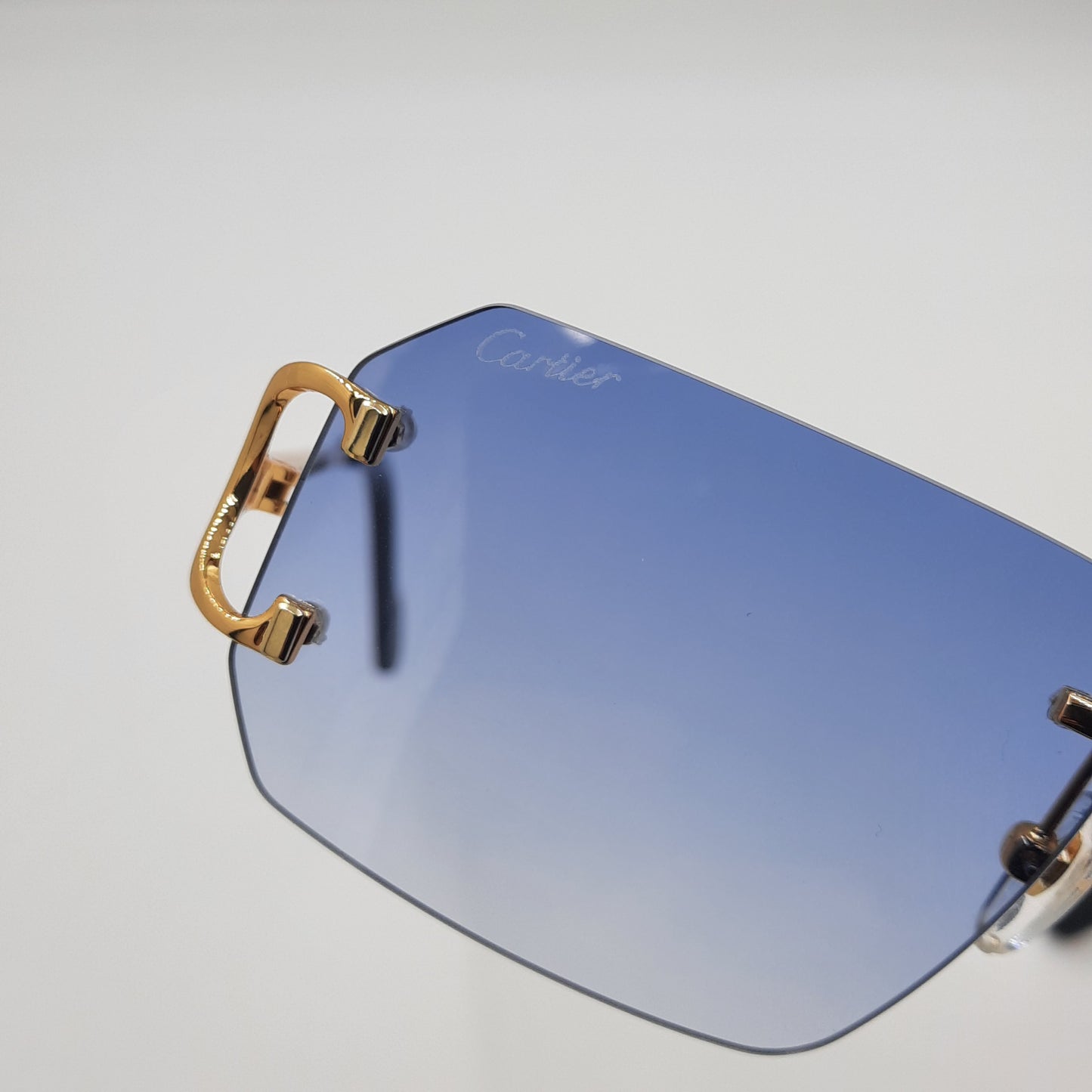 Solaires: CARTIER CT0336S doré bleu ciel