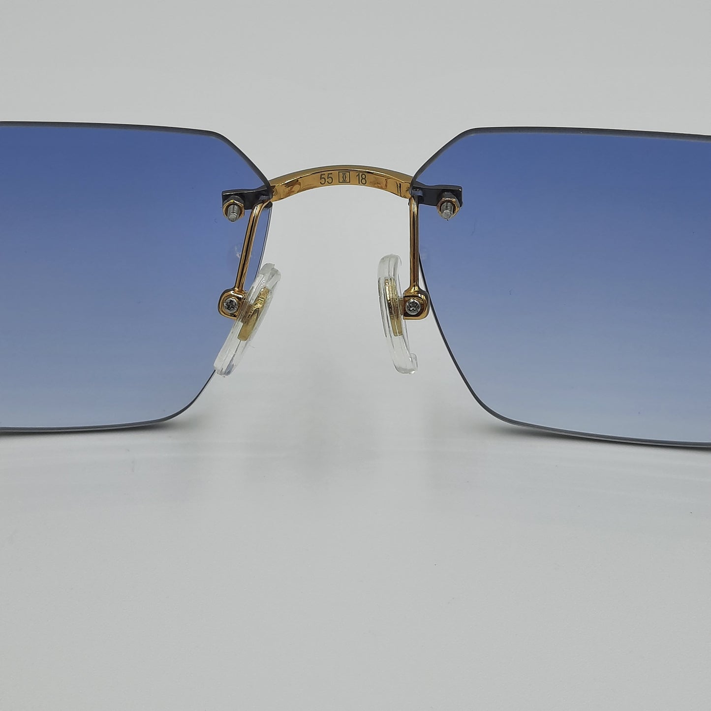 Solaires: CARTIER CT0336S doré bleu ciel