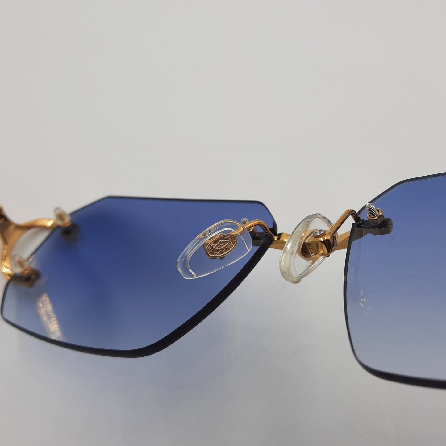 Solaires: CARTIER CT0336S doré bleu ciel