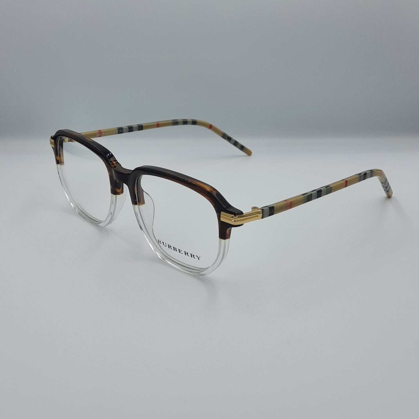 Lunette optique Burberry:MARRON  blanc trns