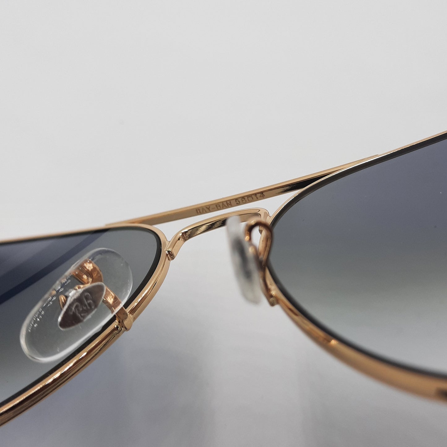 Solaires:  RAYBAN AVIATOR CLASSIC RB-3025 Gold/BLEU Dégradé saumon