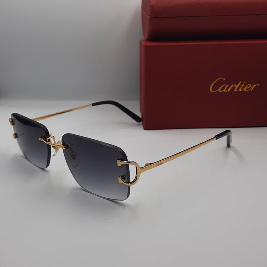 Solaires: CARTIER CT0094 noir doré