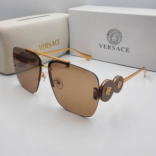 Solaires: VERSACE MARRON doré VE8250