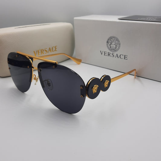 Solaires: VERSACE NOIR doré VE2250