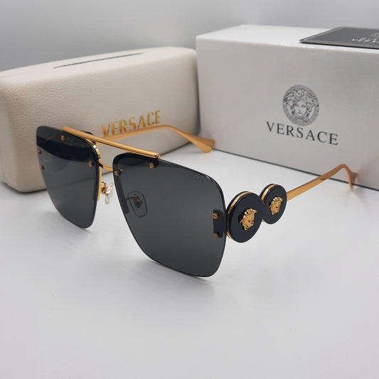 Solaires: VERSACE NOIR doré VE8250