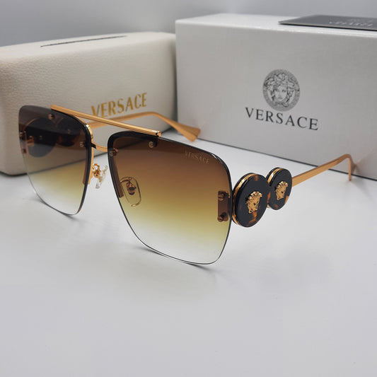 Solaires: VERSACE Marron havane doré VE8250