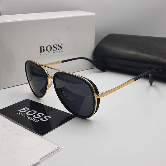 Solaires: HugoBoss-0510 doré/noir
