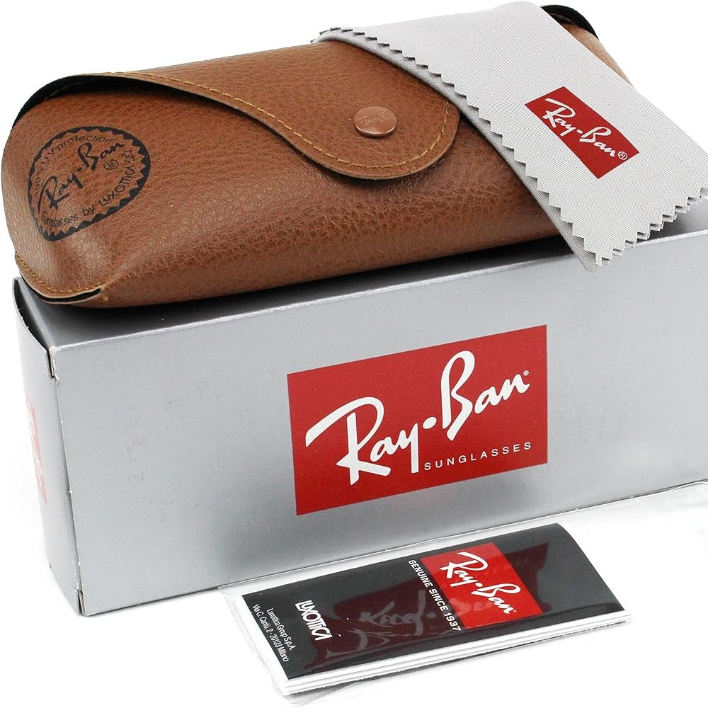 Solaires: RAYBAN  RB3857 Doré marron