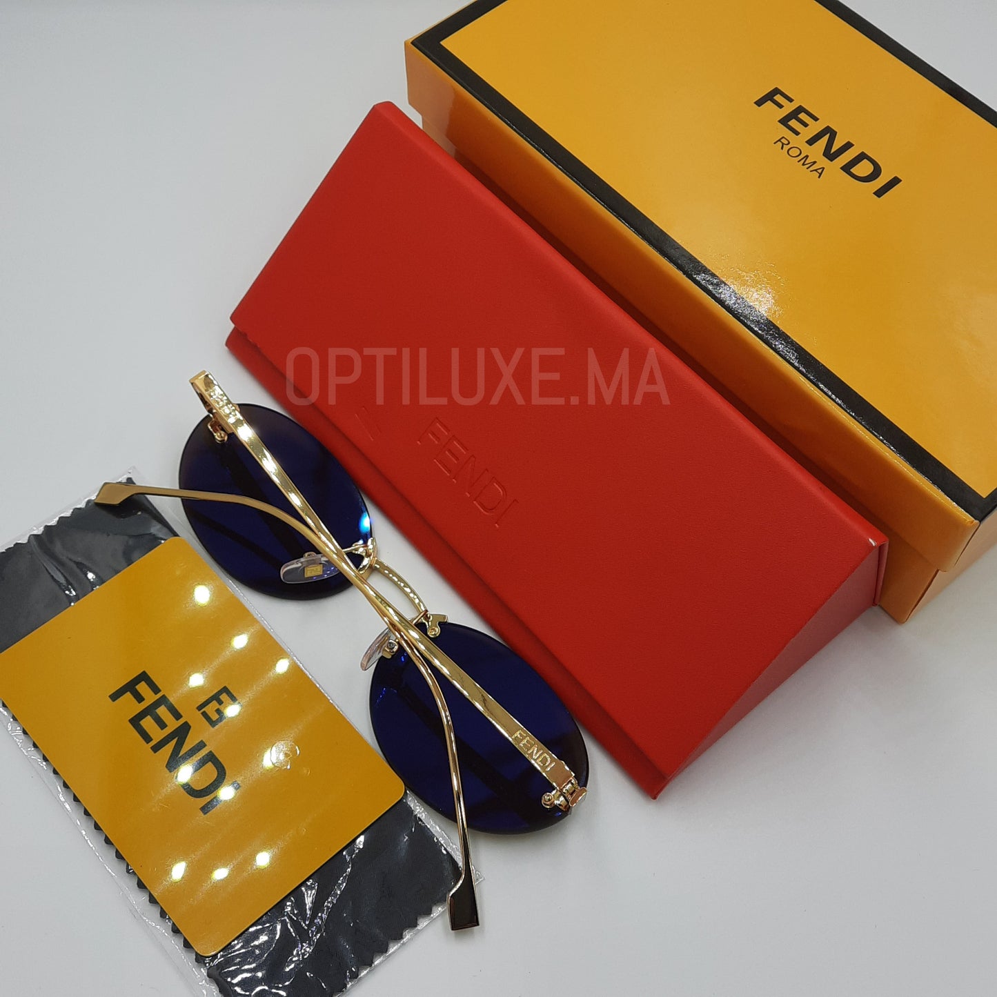 Solaires: Fendi FE4075US doré marron