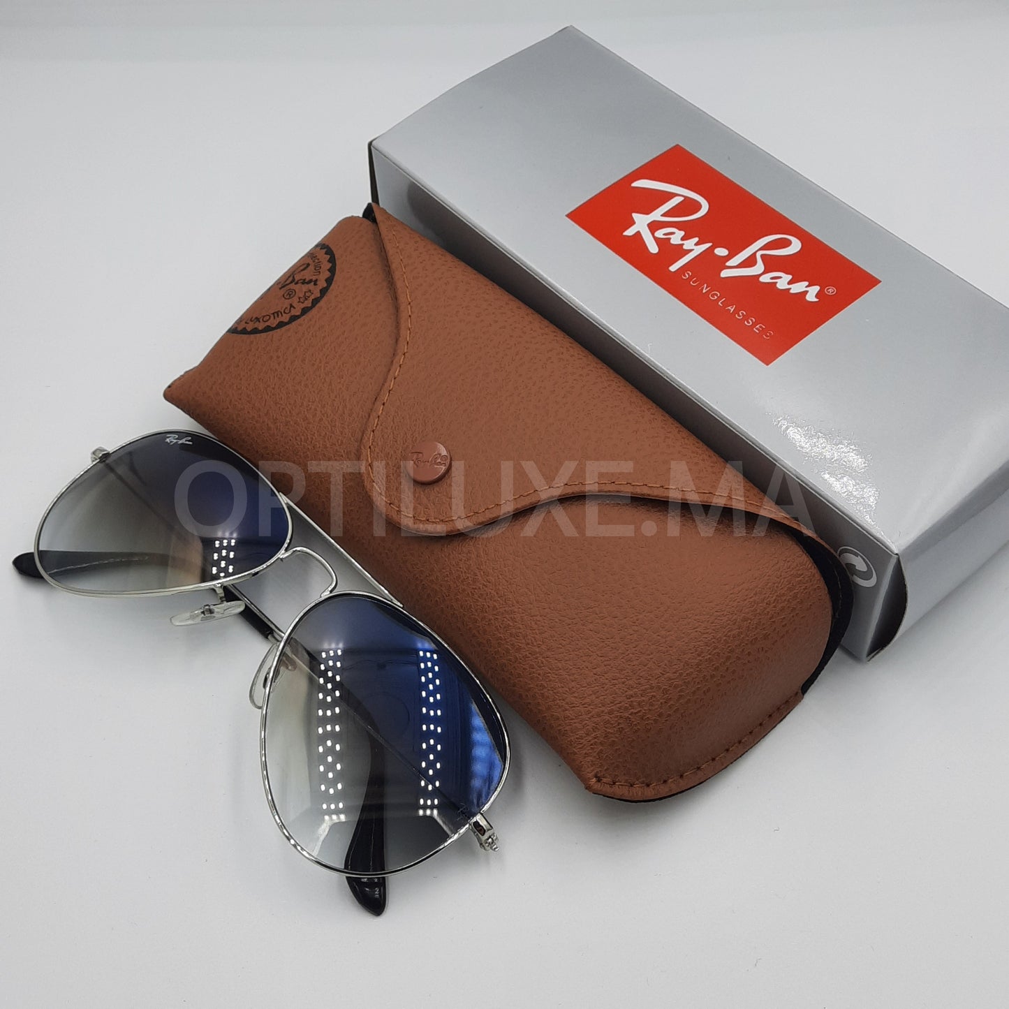 Solaires: RAYBAN AVIATOR CLASSIC RB-3025 ARGENT/degradé