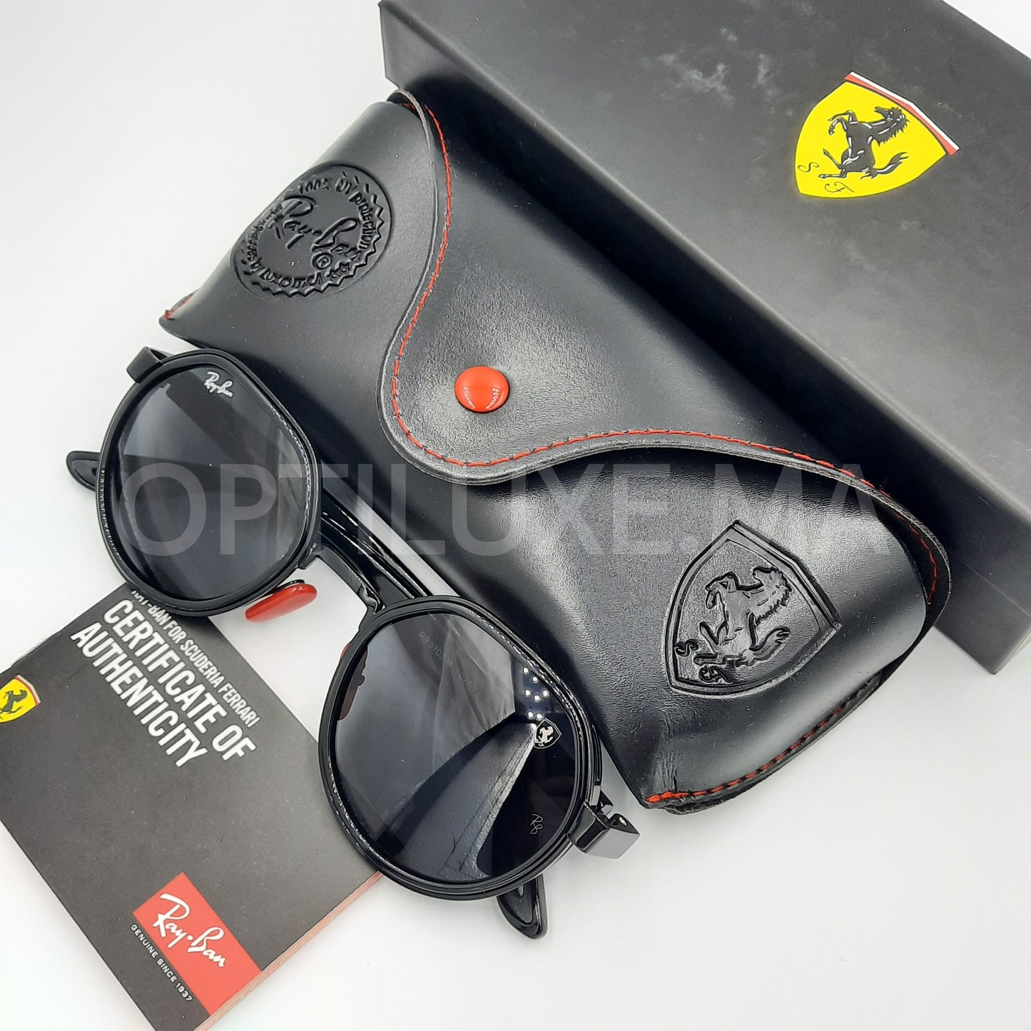 Solaires: RAYBAN FERRARI RB-3703  noir prix pas cher maroc