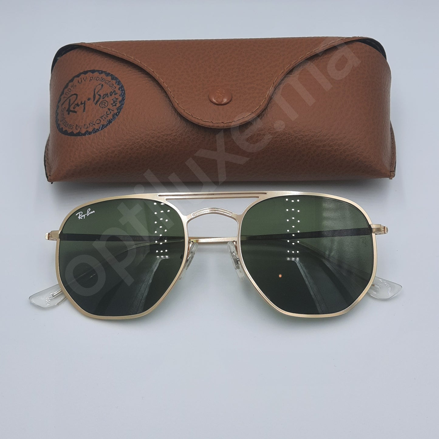 RAYBAN RB-3609 MAROC  RAY BAN ORIGINAL PRIX MAROC doré vert