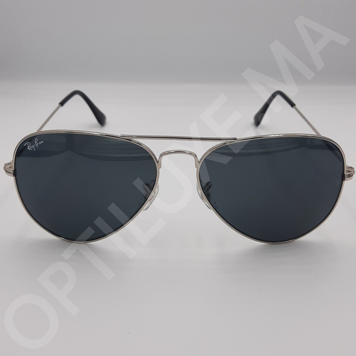  RAYBAN AVIATOR CLASSIC RB-3025 ARGENT/noir fornt view