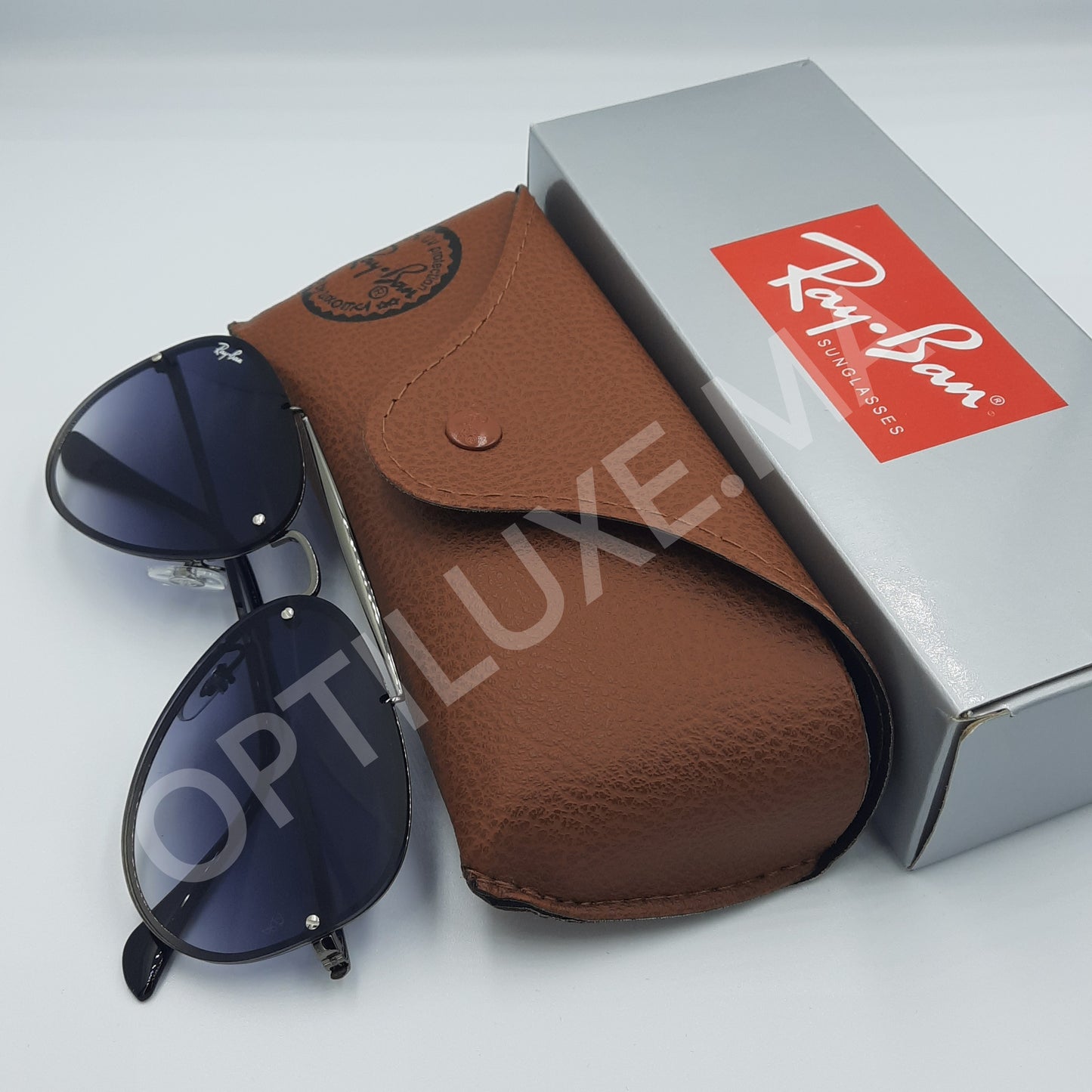 Solaires: RAYBAN BLAZE AVIATOR  RB3584  GRIS/dégradé