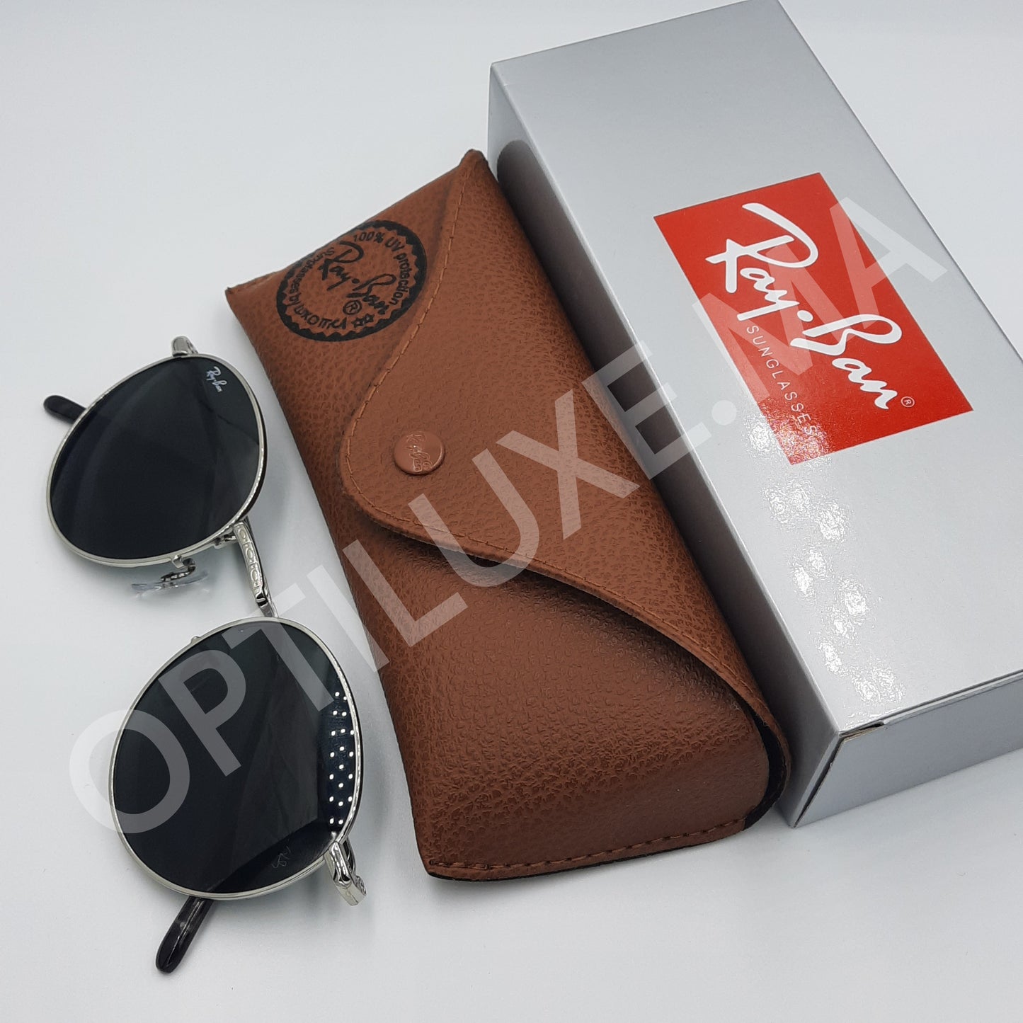 RAYBAN RB-3637 NEW ROUND ARGENT/Noir rond