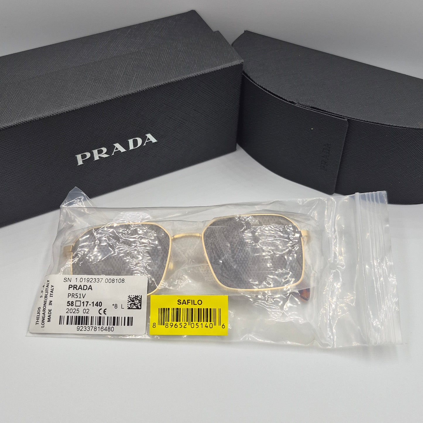 Solaires: PRADA PRA51V doré marron havane