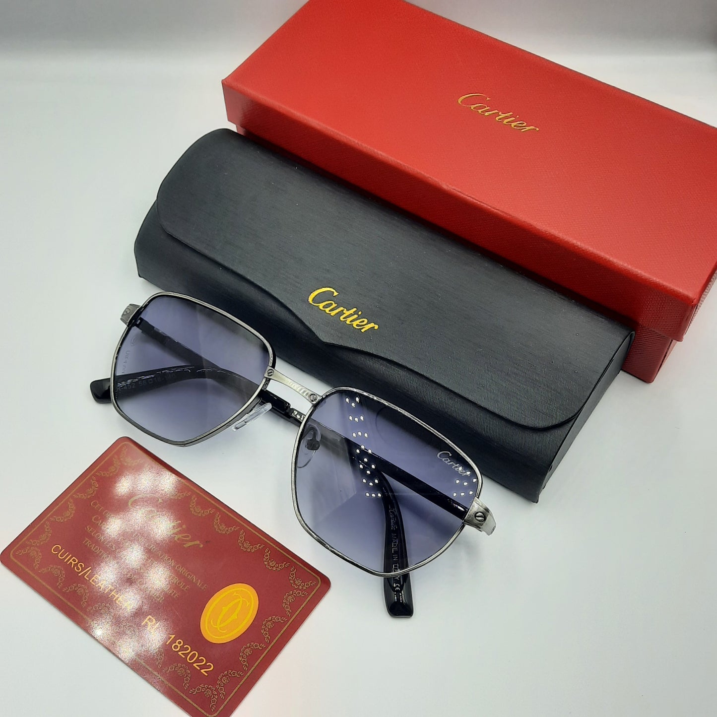 Solaires: CARTIER santos gris noir