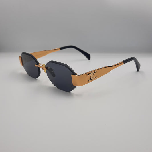 Solaires: CELINE Triomphe CL42119U doré noir