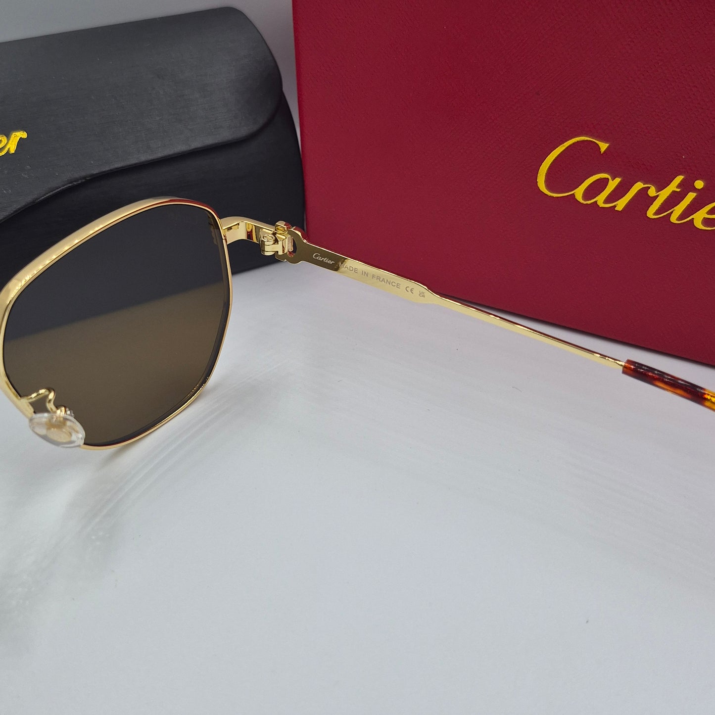 Solaires: CARTIER CT0484O doré marron