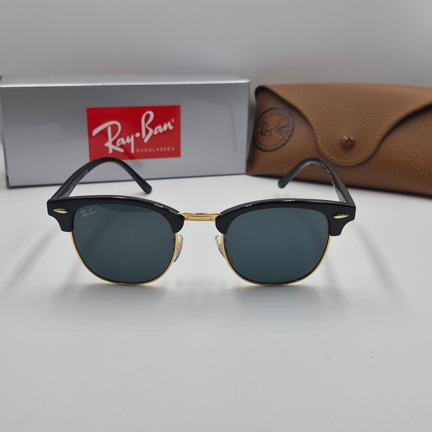 Solaires: Clubmaster RB-3016 Noir/doré