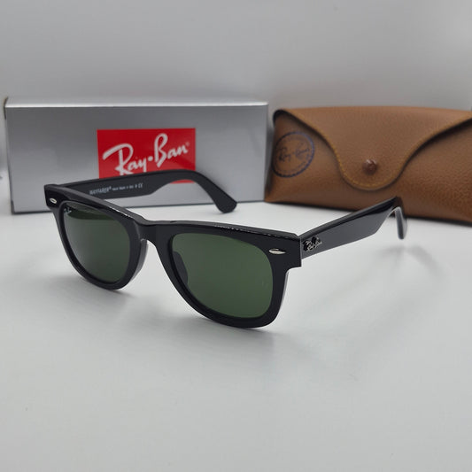 Solaires: Wayfarer Classic RB2140 noir/vert