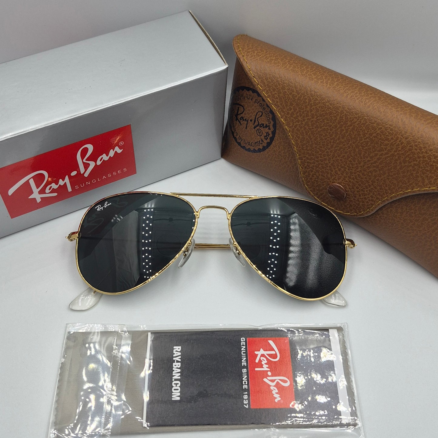 Solaires: AVIATOR CLASSIC RB-3025 doré noir