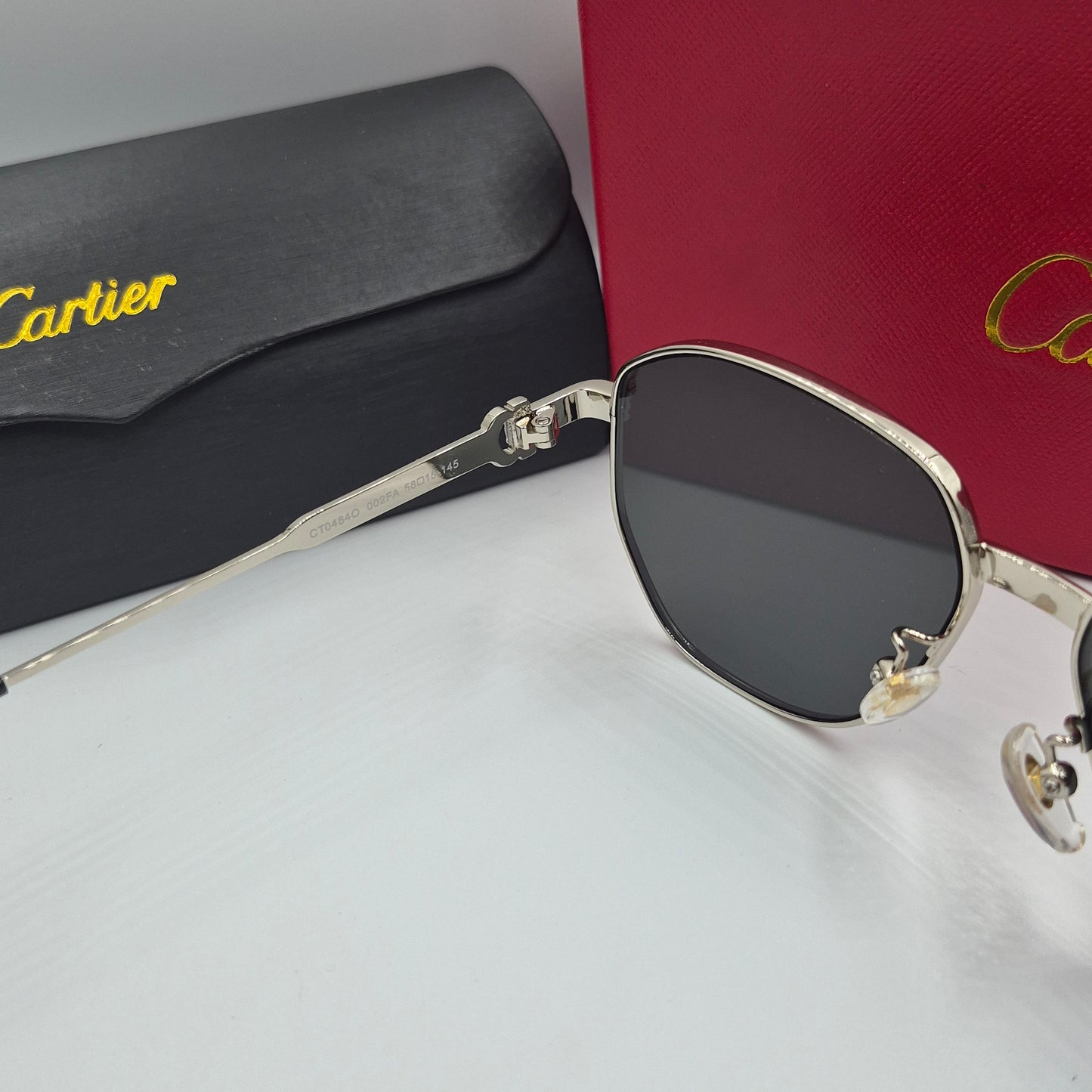 Solaires: CARTIER CT0484O argent noir