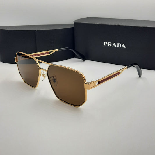Solaires: PRADA OPS51ZS rouge doré marron